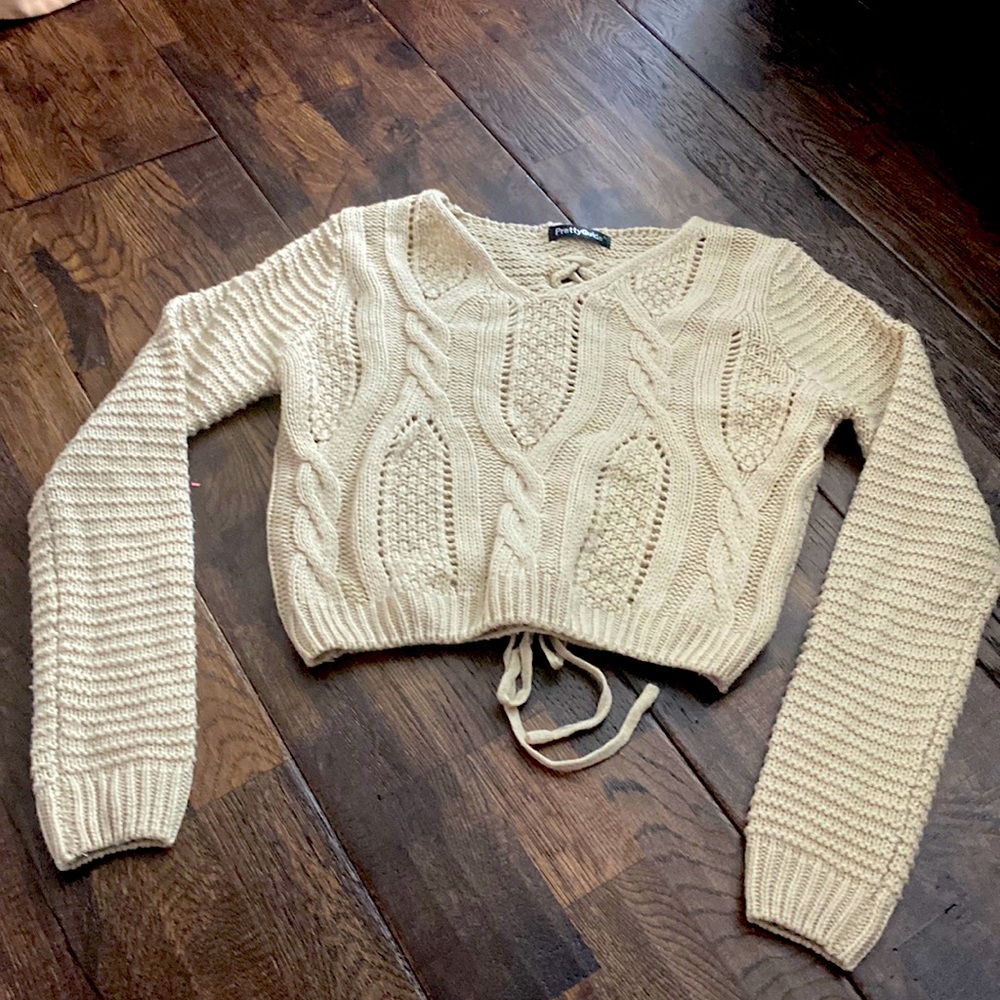 Cream knit sweater